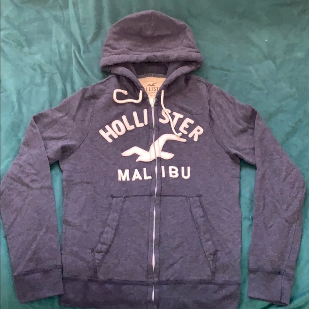 Hollister Applique Logo Full-Zip Hoodie